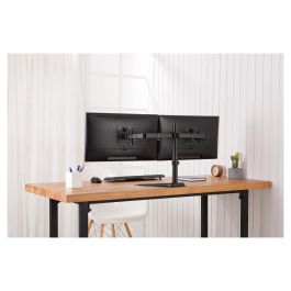 Digitus Soporte para Dos Monitores hasta 32" y 8 kg por Brazo, Color Negro