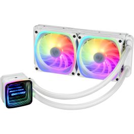 Enermax ELC-AQFA240-SQA-W Refrigeración Líquida AIO 240mm para CPU, Intel LGA 1700/AM5/AM4, Blanco, ARGB