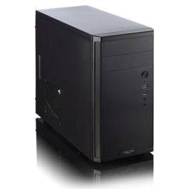 Fractal Design CORE 1100 Mini Tower PC Negro - FD-CA-CORE-1100-BL - Compatible con micro ATX/Mini-ITX, Ventilador 120mm