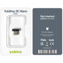 Yubico YubiKey 5C Nano FIPS - Llave de Seguridad USB-C para Autenticación Multi-Factor