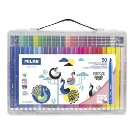 Milan Rotuladores Punta Cónica Colores Surtidos Maletín 50 Unidades