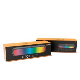 Krom Barra de Sonido K-POP Bluetooth 6W 2.0 RGB con Conexión Auxiliar y TF Card