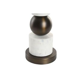 Lampara Sobremesa Item Home DKD Home Decor Bronce Blanco 50 x 87 x 50 cm Lampara Sobremesa Item Home DKD Home Decor Bronce Blanco 50 x 87 x 50 cm