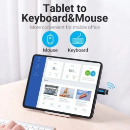 Vention Adaptador USB 3.0 Macho a USB Tipo-C Hembra CDUB0 Negro 5Gbps 3A