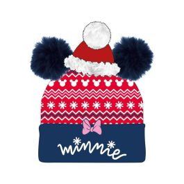 Cerdá Gorro de Punto Christmas Minnie Mouse | Edad 3+ | Color Rojo