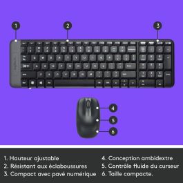 Teclado Logitech 920-008318 Negro Qwerty Español
