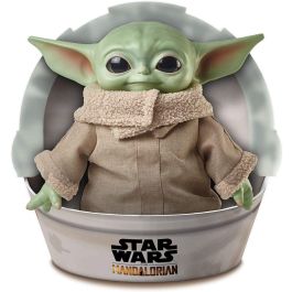 Mattel Gwd85 Peluche Baby Yoda Star Wars, El Niño de El Mandaloriano, 28 cm, Juguete para Coleccionistas +3 años