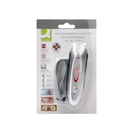 Q-connect Detector de Billetes Falsos Portátil de Bolsillo