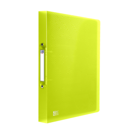 Oxford 400147041 Carpeta de anillas A4, tapa plástico translúcido, 2 anillas de 15 mm, lomo 20 mm, surtido, 100 hojas