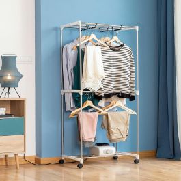 Secadora Eléctrica Portátil de 2 Alturas Dupledry InnovaGoods 1200 W