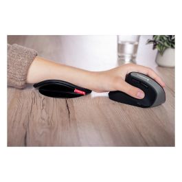 Cherry Reposamuñecas Deslizante Ergo, Soporte Ergonómico para Ratón y Teclado, Mejora Postura y Reduce Tensión Muscular, Cuero Sintético, Ambidiestro