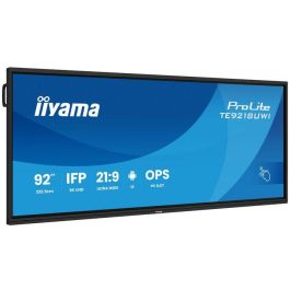 iiyama 92" 5K UHD Táctil Interactivo Android 13 iiWare11, 50 Puntos IR+, Anti-reflejos, Altavoces y Micrófono