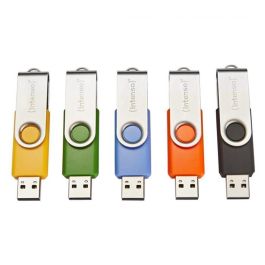 Intenso Memoria USB 2.0 Basic Line 4 GB con Diseño Giratorio y Colores Surtidos Precio: 38.50000022. SKU: B15G5ALERM