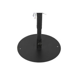 DKD Home Decor Árbol de Navidad Moderno Negro con Iluminación LED Multicolor, 180 cm de Altura y Estructura Metálica (50x50 cm Base)