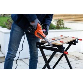 Black+Decker Lijadora de lima 350W KA900E-QS, velocidad variable 900-1600rpm, hoja 451x13mm, depósito polvo ciclónico