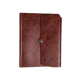 Agenda Anillas Liderpapel Tinde 15x21 cm Dia Pagina Marron Simil Piel Envejecida Papel 70 gr