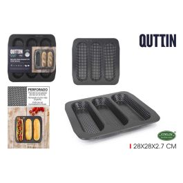 Molde para 3 Baguettes Grandes Perforado 28x28 cm - Quttin (6 Unidades) Precio: 35.50000003. SKU: B1KB8JSQTC
