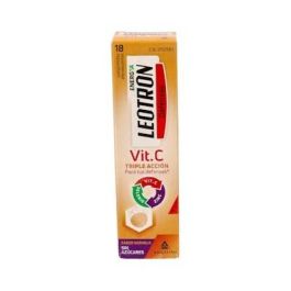 Leotron Vitamina C Triple Acción + Zinc y Selenio, Comprimidos Efervescentes Naranja, Defensas y Energía, 18 uds. Precio: 7.9500003. SKU: B1JA6MJRRS