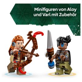 Lego Horizon Adventures 77037 Aloy y Varl contra Testudien y Sawtooth - Juego de Construcción para Niños y Niñas a Partir de 9 Años