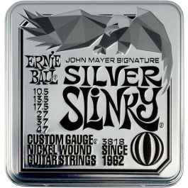 Ernie Ball Silver Slinky John Mayer Signature 10.5-47 - Cuerdas Guitarra Eléctrica RPS - Pack 3