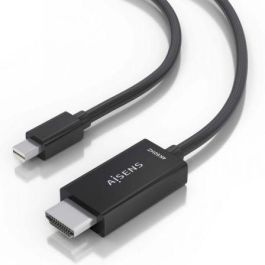 AISENS - CABLE CONVERSOR MINI DP A HDMI 4K@60HZ, MINI DP/M-HDMI/M, NEGRO, 1.5M