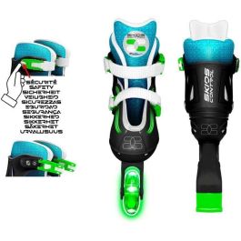 Stamp Patines en Línea Ajustables Ruedas Iluminadas Sin Batería Talla 30-33, Cierre Seguro, Freno Trasero, Ruedas PVC Stamp Patines en Línea Ajustables Ruedas Iluminadas Sin Batería Talla 30-33, Cierre Seguro, Freno Trasero, Ruedas PVC