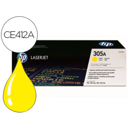 HP CE412A Toner Amarillo 2600 Páginas Impresión Láser Original Precio: 145.50000014. SKU: S5600689