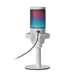 Mars Gaming MMIC-SE Micrófono de Estudio USB Profesional Cardioide con Iluminación ARGB, 196kHz/24 bits, Pop-Filter y Soporte de Metal