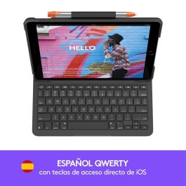 Logitech Funda Con Teclado Slim Folio para iPad - Teclado Bluetooth, Protección Completa, Modos de Escritura y Visualización
