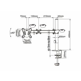 Soporte de Mesa para Pantalla Equip 650151 27"
