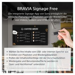 Sony Monitor Professional Bravia 55 Pulgadas 4K UHD 350nit 16/7 Android TV