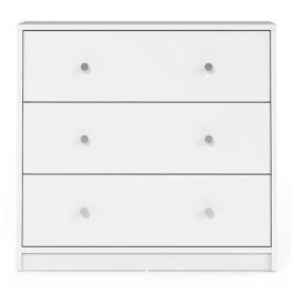 FINLANDEK FIN7033249 Cómoda para dormitorio TYYLIKÄS, estilo contemporáneo, decoración blanca, L 72 cm