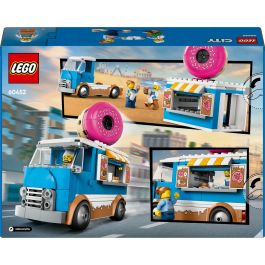 LEGO 60452 Camión de Dónuts de juguete LEGO City con minifiguras, máquina de café, caja registradora y quiosco móvil para niños +5 años