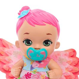 Mattel My Garden Baby Flamenco Rosa Bebé y Hace Pipí Muñeca HPD12 +3 años Inglés Francés Alemán Portugués Español