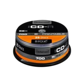 Intenso 1801124 CD-R 700MB 52x Printable Tarrina 25 Unidades Precio: 13.50000025. SKU: S0200477