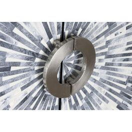 DKD Home Decor Aparador Moderno Negro Gris 2 Puertas 3 Estanterias 100 x 40 x 140 cm