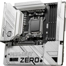 MSI B650M PROJECT ZERO Placa Base AMD AM5, DDR5, 256GB, Wi-Fi 6E, BT 5.3, Micro ATX