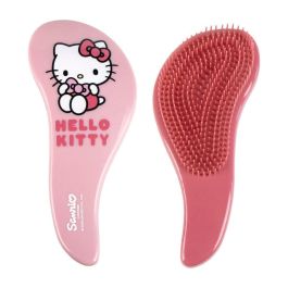 Cerdá Cepillo Desenredante Infantil Hello Kitty para Niñas, 10x20x4cm, Fucsia, Edad +3 Años