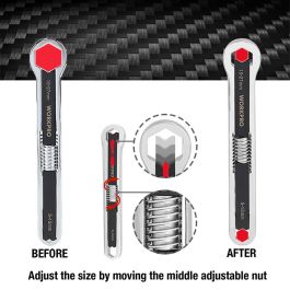 Llave ajustable universal 5 - 27mm, métrica y sae