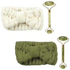 Cosmetic Club Masajeador Facial Jade Pour Elle con Banda para Maquillaje