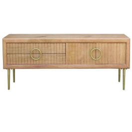 Mueble Tv DKD Home Decor Marron Dorado 40 x 60 x 147 cm