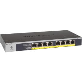 Netgear Switch Gigabit Ethernet No Gestionado, 8 Puertos Gigabit, 8 Puertos PoE+ con 60W de Presupuesto, Diseño Sin Ventilador