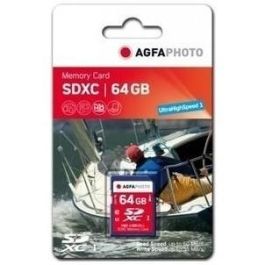 AgfaPhoto Tarjeta SDXC 64GB High Speed Class 10 UHS-I U1 V30 para Cámaras y Grabación de Vídeo 4K Precio: 29.49999965. SKU: B18C7JZ5NS