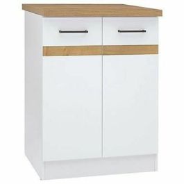 Junona Kitchen Bajo Gabinete de 60 cm - 2 puertas - Tesca de trabajo - Blanco brillante Precio: 164.49999973. SKU: B16AQQZTG6