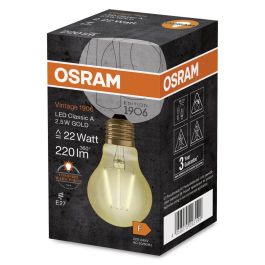 [LVE-4058075293199] Ledvance/Osram Bombilla LED "Classic" E27 2,5W 220Lm 2400K 300º IP20
