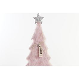 DKD Home Decor Árbol Navidad Beige 6 x 40 x 19 cm (6 Unidades) - Poliester, MDF, LED