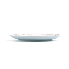 Ariane Plato Llano Tornado White Porcelana Bicolor 21 cm (12 Unidades) Resistente Choque Térmico y Microondas
