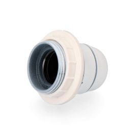 Edm Portalámparas Semiroscado E27 Blanco para Uso Interior con Arandela 4A 250V Precio: 2.50000036. SKU: S7900063