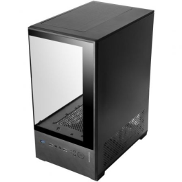 Mars Gaming MC-SE2 Caja Gaming Minitorre, Panel Cristal Templado, Doble Cámara, Ventilador FRGB 120mm, MicroATX/Mini-ITX