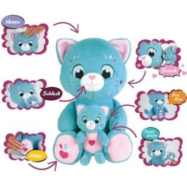 JEMINI JEM3298060244985 Peluche Suave Toonies: Mamá Gata Interactiva y su Cría - +/- 26 cm, 6 Funciones